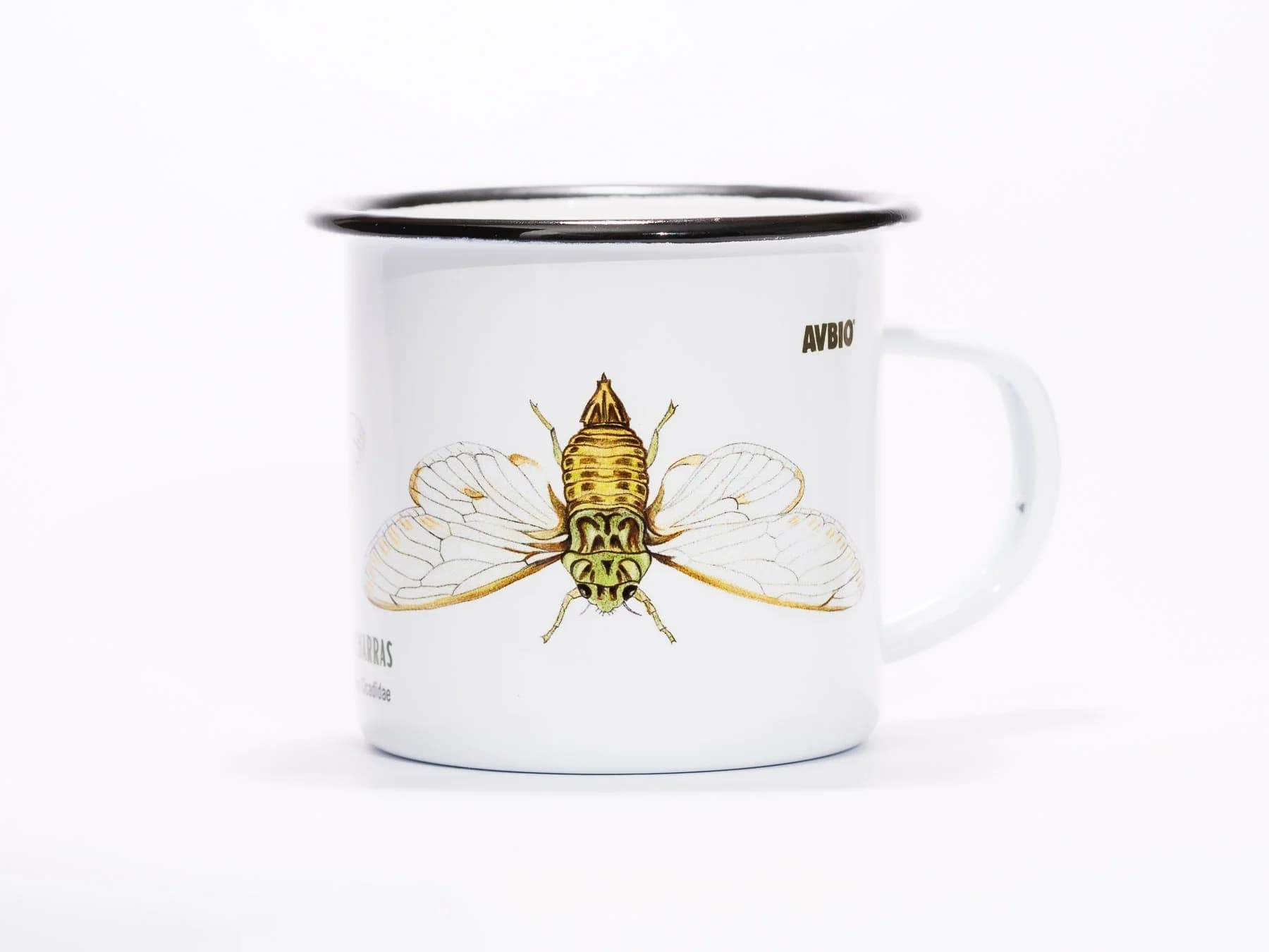 Taza chicharra peltre