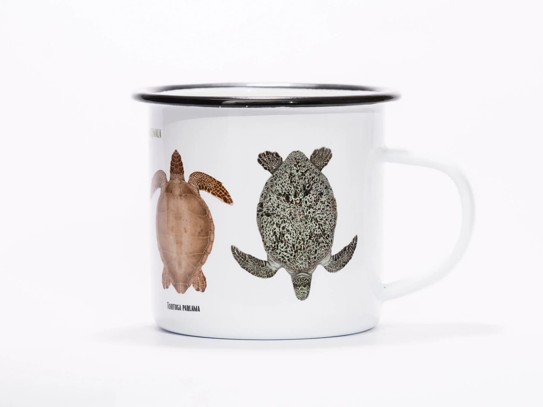 taza peltre tortugas