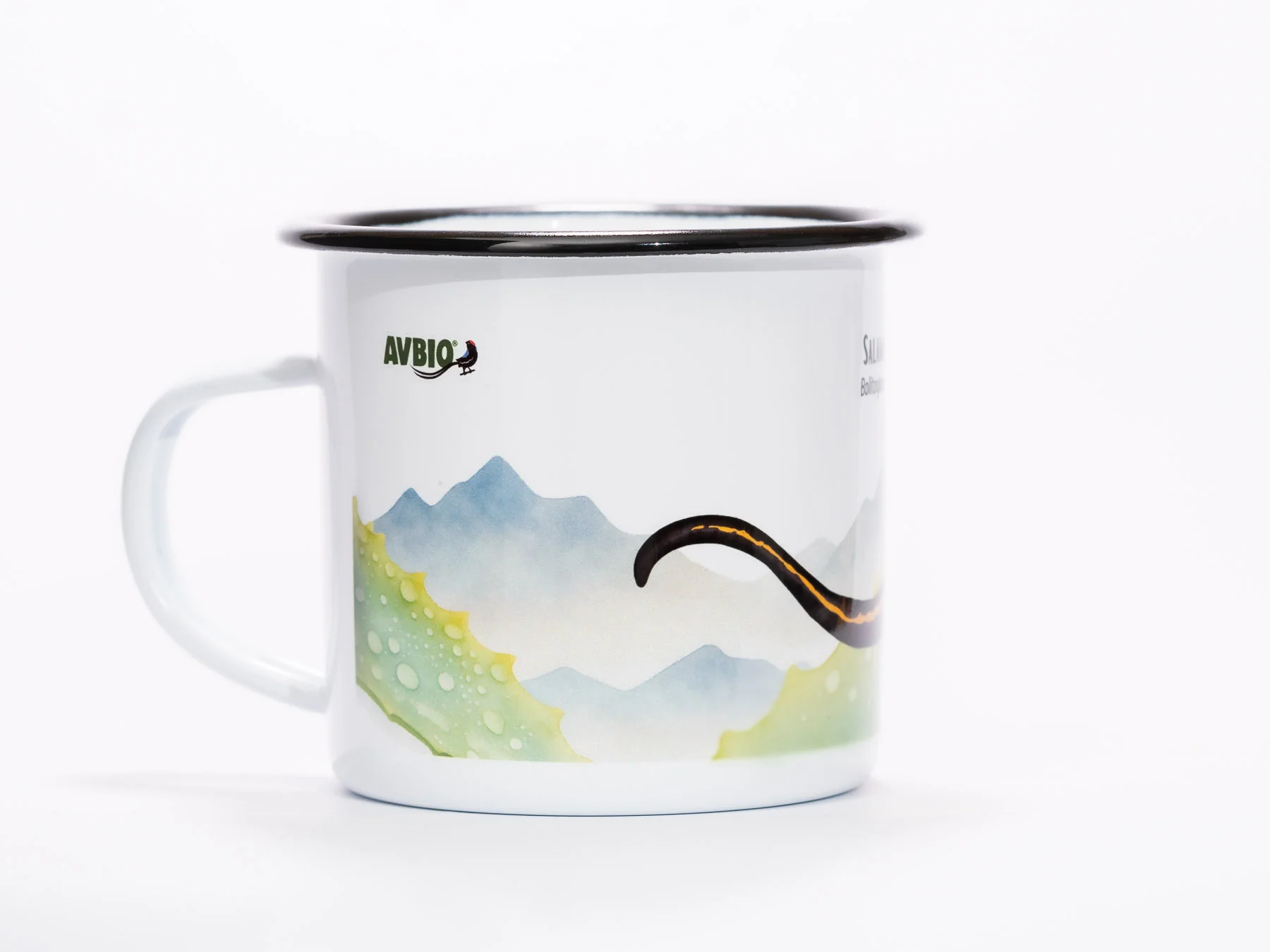 taza peltre salamandra