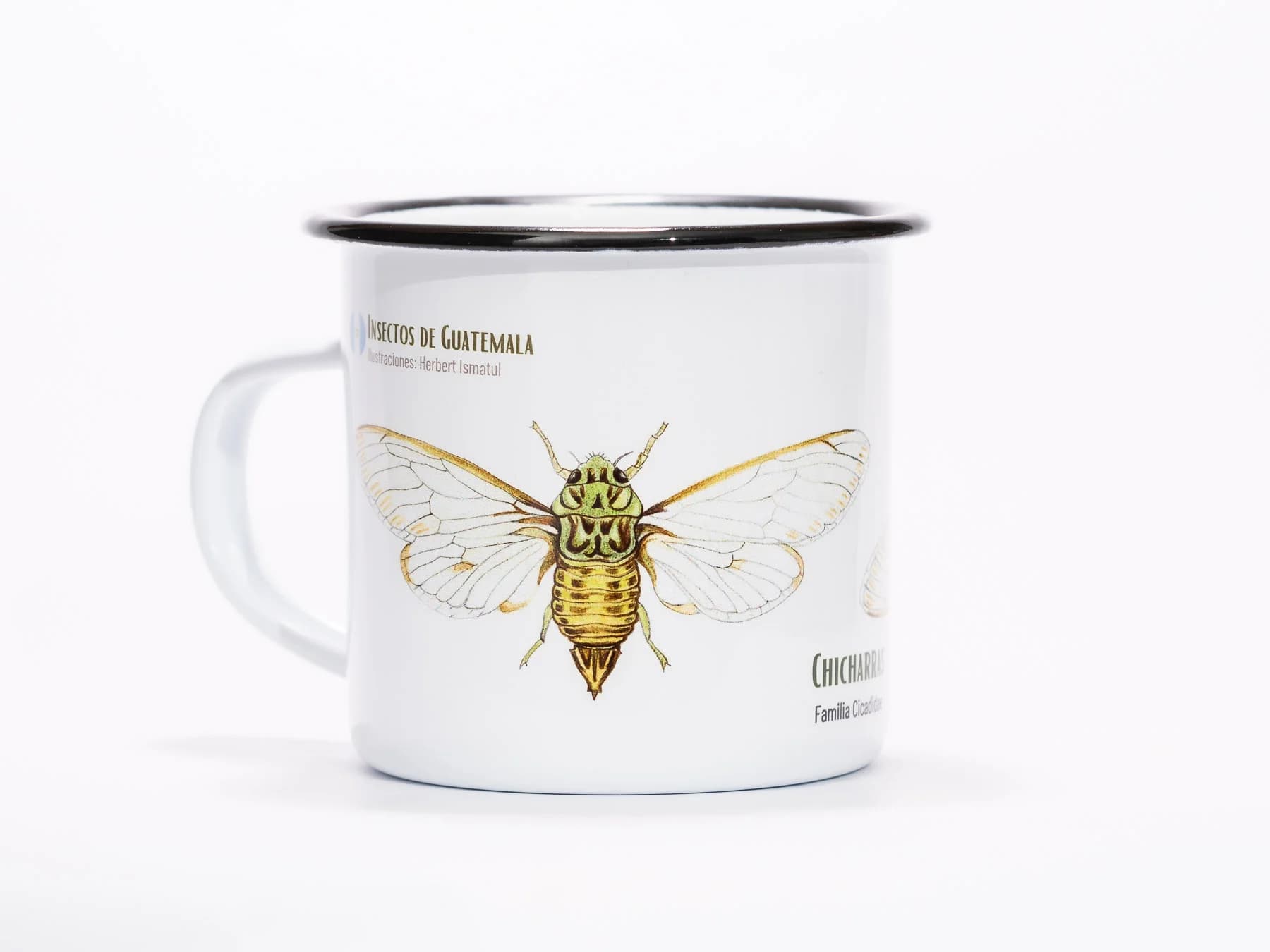 Taza chicharra peltre