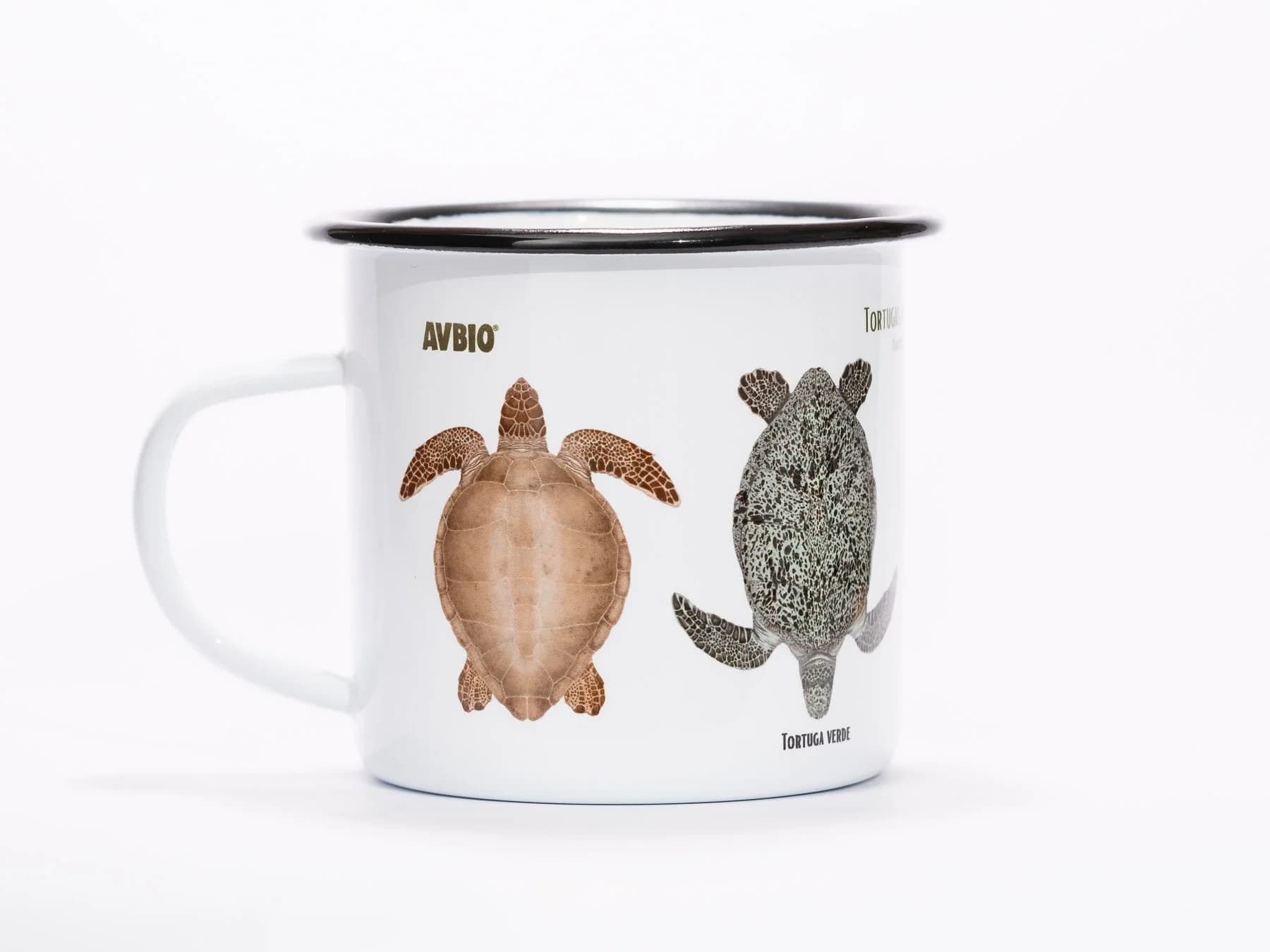 taza peltre tortugas