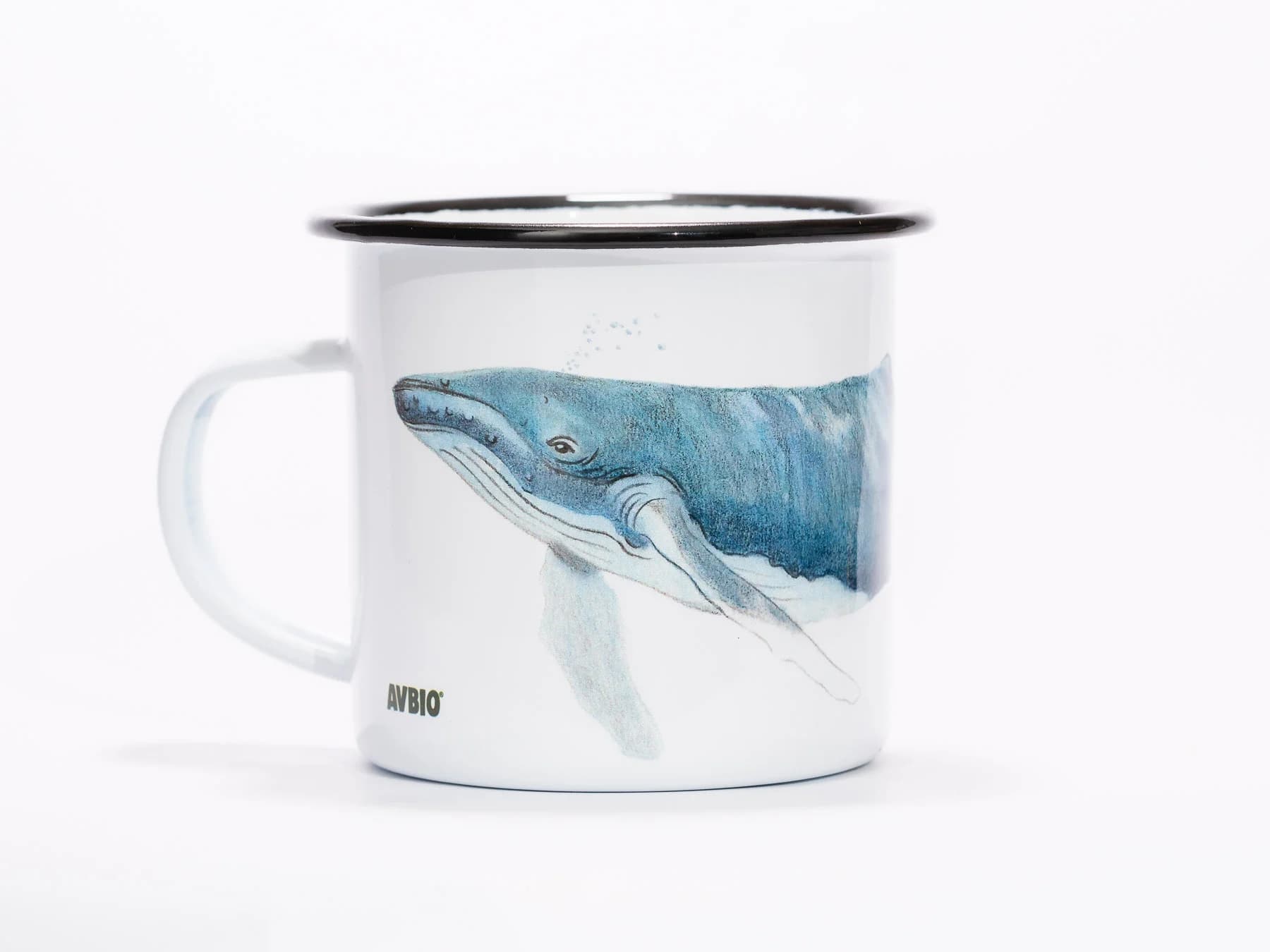 taza peltre ballena